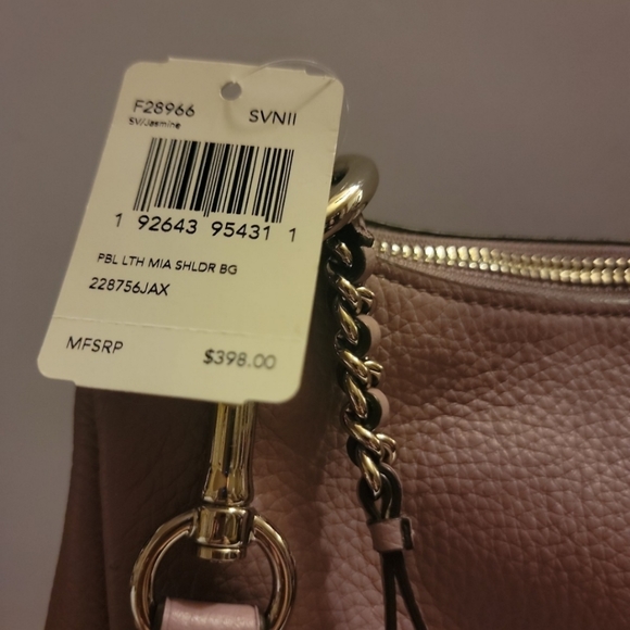 Coach Pebbled Leather Handbag - Picture 4 of 8